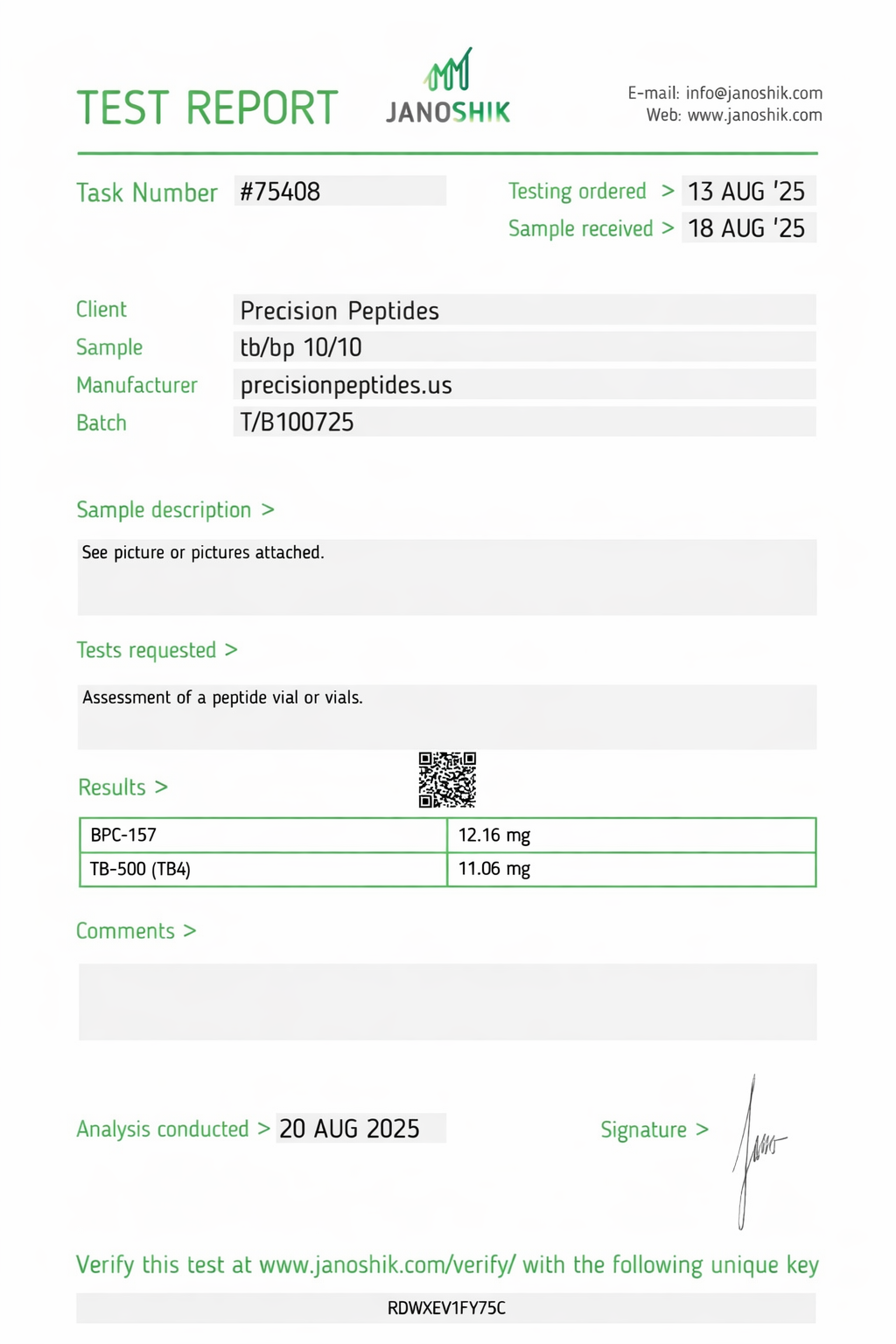 Wolverine 10mg (BPC-157 10mg/TB-500 10mg)